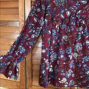 V-Neck Floral Blouse